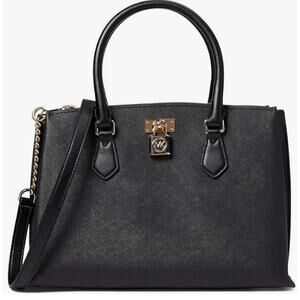 Michael Kors Ruby Medium Satchel Black Handbag